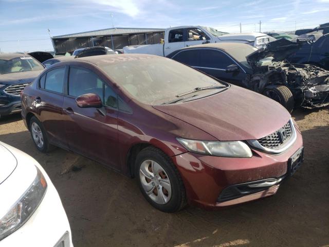 2HGFB2F55FH521014 - 2015 HONDA CIVIC LX MAROON photo 4