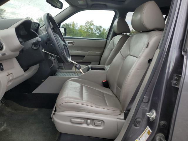 5FNYF4H5XFB049001 - 2015 HONDA PILOT EXL GRAY photo 7
