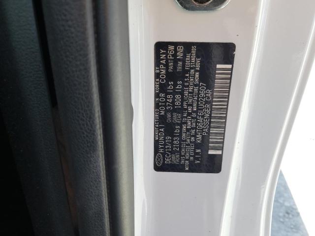 KMHTG6AF6LU029607 - 2020 HYUNDAI VELOSTER BASE WHITE photo 13