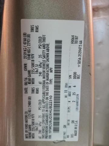 1FMCU9JDXHUB22310 - 2017 FORD ESCAPE TITANIUM 金色 照片 13