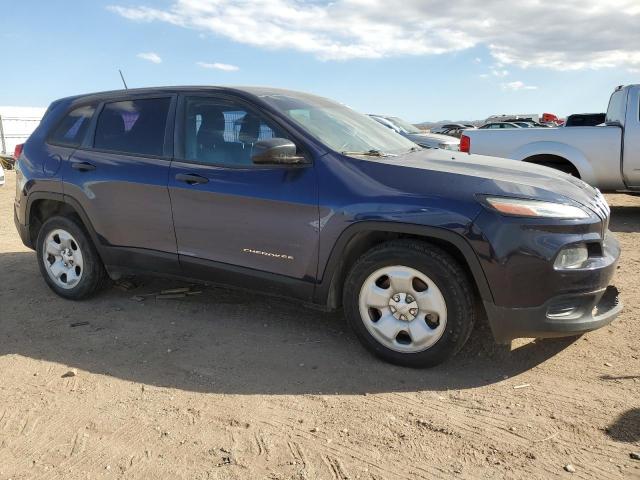 1C4PJLAB1GW149408 - 2016 JEEP CHEROKEE SPORT BLUE photo 4