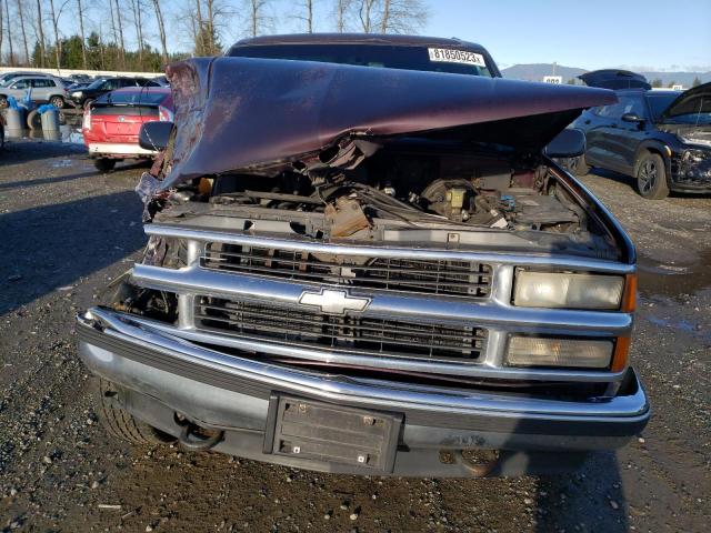 1GNEK13R4VJ418697 - 1997 CHEVROLET TAHOE K1500 MAROON photo 5