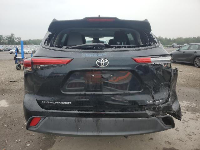 5TDBZRBH1MS087030 - 2021 TOYOTA HIGHLANDER L BLACK photo 6
