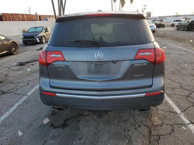 2HNYD2H35CH512638 - 2012 ACURA MDX TECHNOLOGY GRAY photo 6