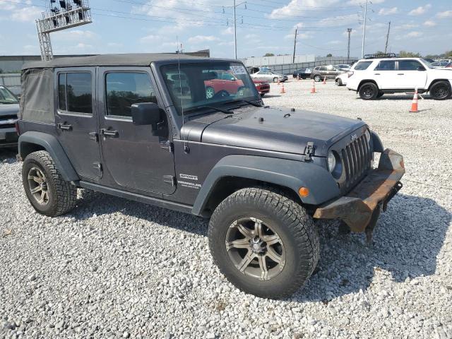 1C4BJWDG0GL153146 - 2016 JEEP WRANGLER U SPORT GRAY photo 4