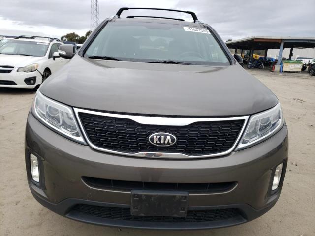 5XYKUDA75EG497385 - 2014 KIA SORENTO EX BROWN photo 5