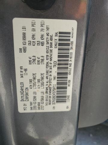 3D7KS28CX7G750711 - 2007 DODGE RAM 2500 ST GRAY photo 12
