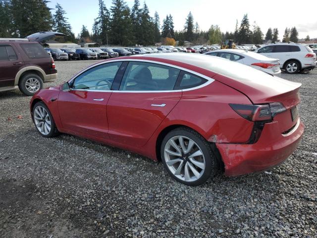 5YJ3E1EB0KF212660 - 2019 TESLA MODEL 3 RED photo 2