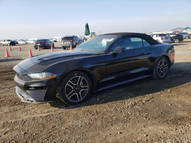 1FATP8UH3K5104727 - 2019 FORD MUSTANG BLACK photo 1