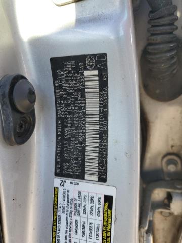 2T1BU40EX9C147901 - 2009 TOYOTA COROLLA BASE Srebrny zdjęcie 12