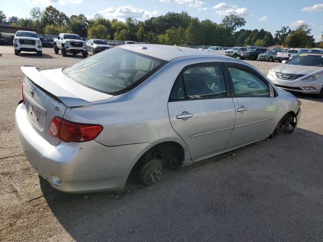 2T1BU40EX9C147901 - 2009 TOYOTA COROLLA BASE Srebrny zdjęcie 3
