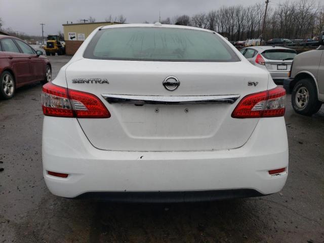 3N1AB7AP3FY362747 - 2015 NISSAN SENTRA S WHITE photo 6