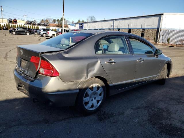 2HGFA16596H513480 - 2006 HONDA CIVIC LX GRAY photo 3