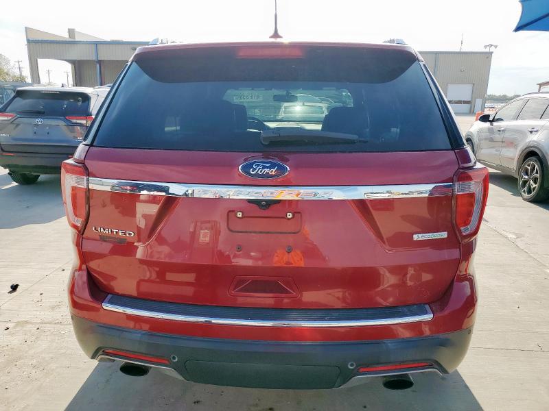 1FM5K7FH8KGA51323 - 2019 FORD EXPLORER LIMITED Червоний фото 6