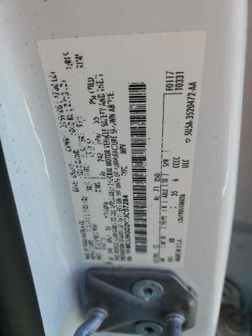 1FMCU9GD2KUC07284 - 2019 FORD ESCAPE SE WHITE photo 13