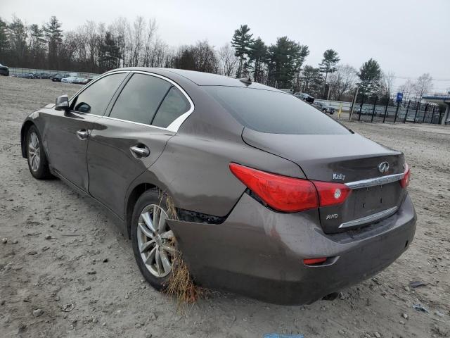 JN1BV7AR9EM689023 - 2014 INFINITI Q50 BASE BROWN photo 2