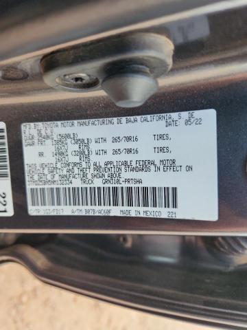 3TMDZ5BN5NM132334 - 2022 TOYOTA TACOMA DOUBLE CAB Boz foto 12