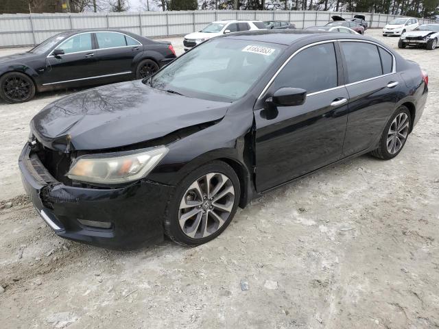 1HGCR2F50FA263921 - 2015 HONDA ACCORD SPORT BLACK photo 1