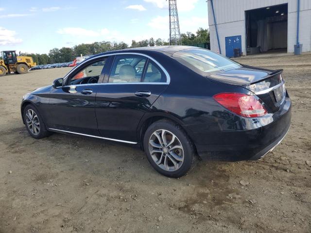 55SWF4KB7GU147330 - 2016 MERCEDES-BENZ C 300 4MATIC BLACK photo 2