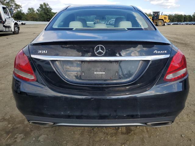 55SWF4KB7GU147330 - 2016 MERCEDES-BENZ C 300 4MATIC BLACK photo 6