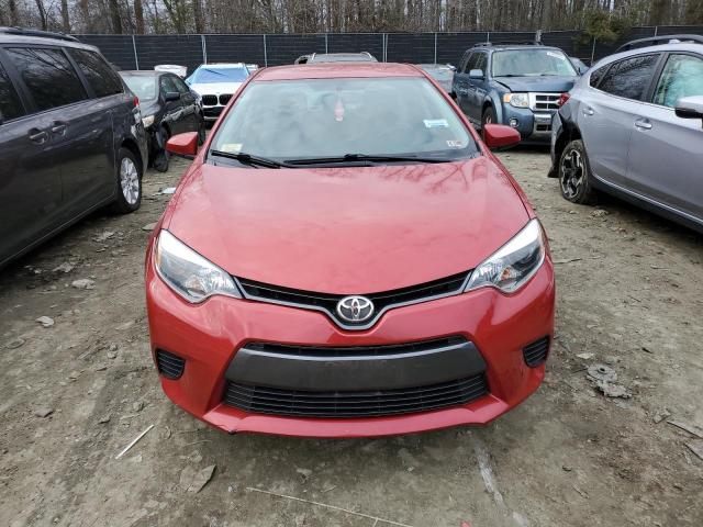 2T1BURHE7FC383354 - 2015 TOYOTA COROLLA L RED photo 5