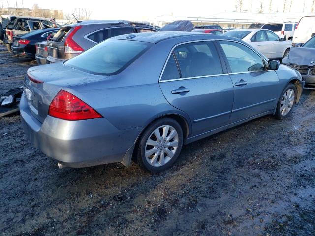 1HGCM66847A054036 - 2007 HONDA ACCORD EX BLUE photo 3