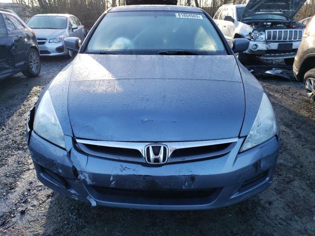 1HGCM66847A054036 - 2007 HONDA ACCORD EX BLUE photo 5