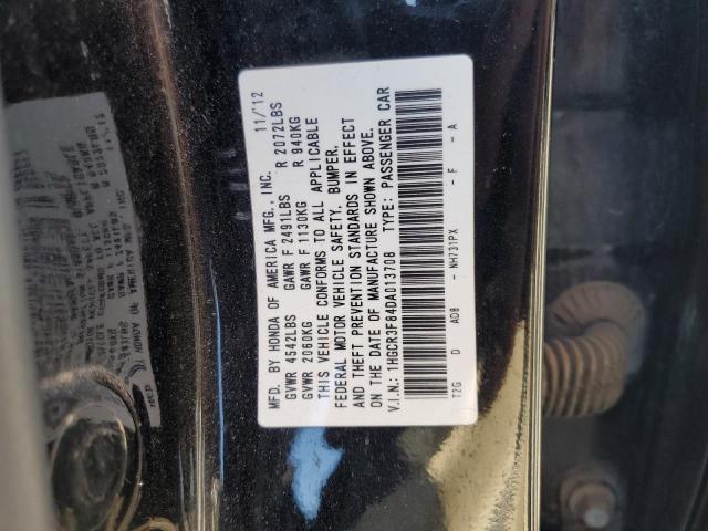 1HGCR3F84DA013708 - 2013 HONDA ACCORD EXL Schwarz Foto 13
