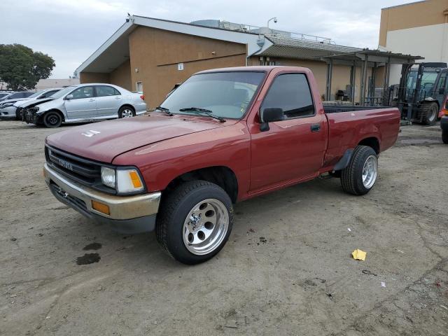 JT4RN81A2M0074038 - 1991 TOYOTA PICKUP 1/2 TON SHORT WHEELBASE BURGUNDY photo 1