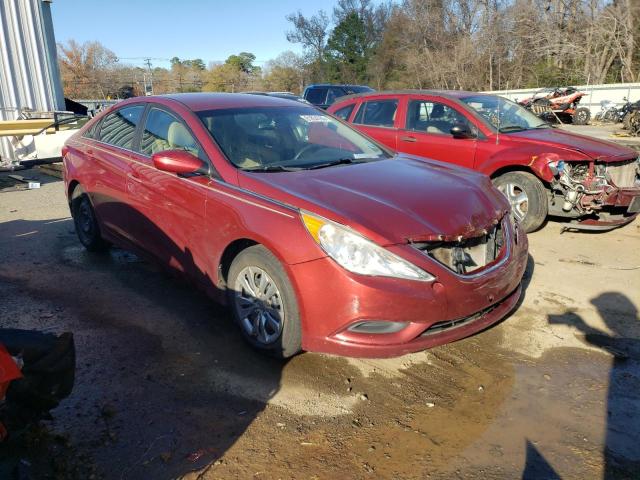 5NPEB4AC1CH442955 - 2012 HYUNDAI SONATA GLS BURGUNDY photo 4