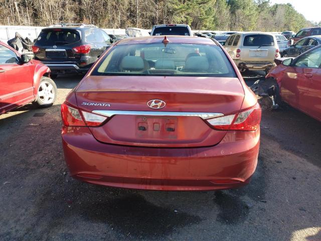 5NPEB4AC1CH442955 - 2012 HYUNDAI SONATA GLS BURGUNDY photo 6