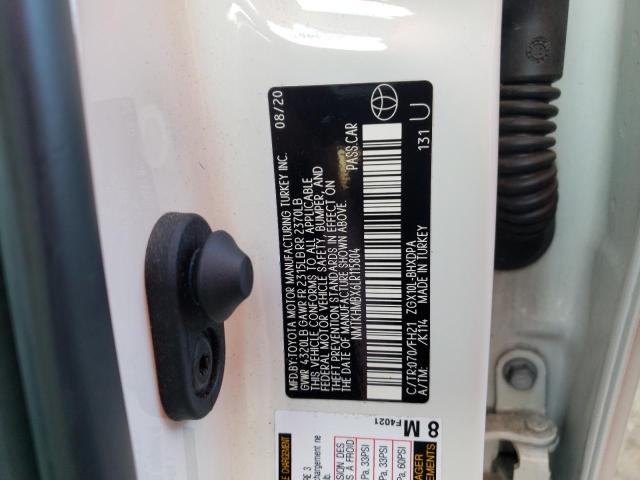 NMTKHMBX6LR115804 - 2020 TOYOTA C-HR XLE Ağ foto 12