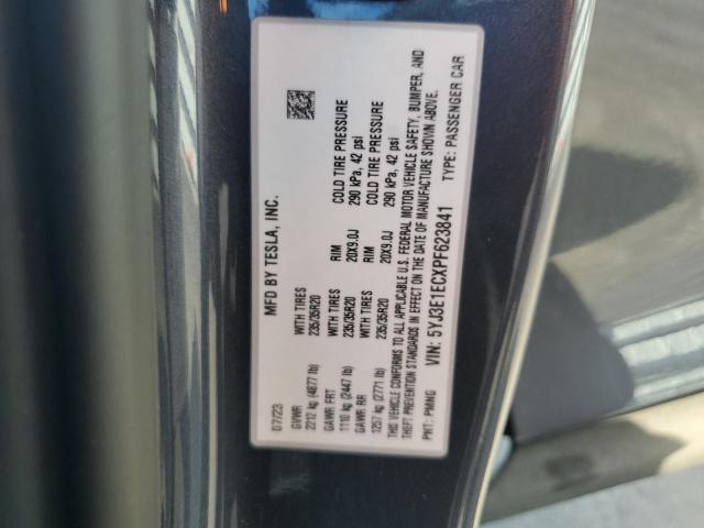 5YJ3E1ECXPF623841 - 2023 TESLA MODEL 3 GRAY photo 13