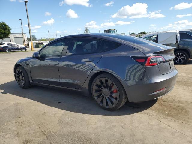 5YJ3E1ECXPF623841 - 2023 TESLA MODEL 3 GRAY photo 2