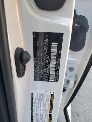 JTJDARDZ9M5028509 - 2021 LEXUS NX 300 BASE Սպիտակ լուսանկար 12