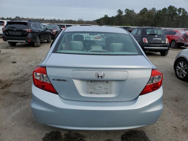 2HGFB2F58CH559283 - 2012 HONDA CIVIC LX BLUE photo 6