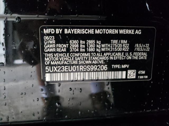 5UX23EU01R9S99206 - 2024 BMW X5 XDRIVE40I BLACK photo 13