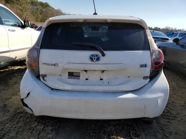 JTDKDTB35C1518819 - 2012 TOYOTA PRIUS C WHITE photo 6