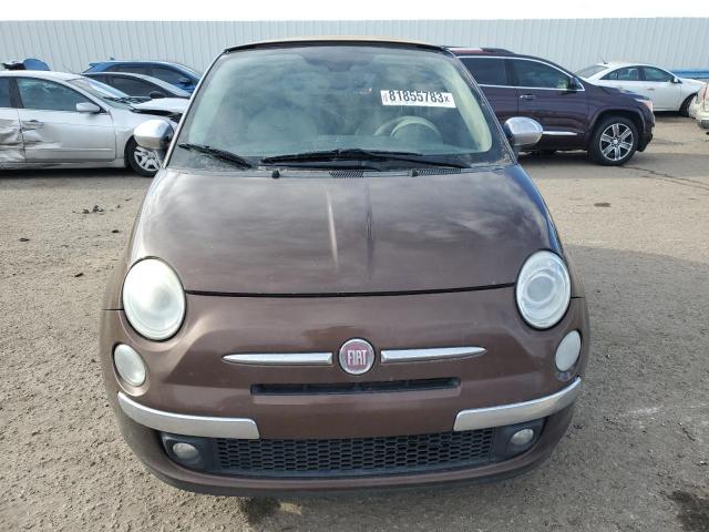 3C3CFFER6DT544215 - 2013 FIAT 500 LOUNGE BROWN photo 5