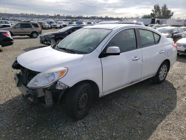 3N1CN7AP9DL884955 - 2013 NISSAN VERSA S WHITE photo 1