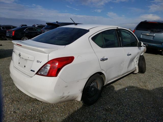 3N1CN7AP9DL884955 - 2013 NISSAN VERSA S WHITE photo 3