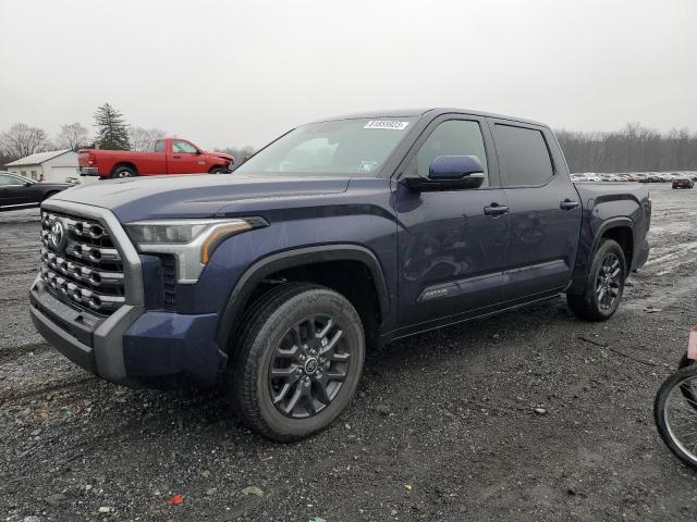 5TFNA5DB3NX001590 - 2022 TOYOTA TUNDRA CREWMAX PLATINUM Blau Foto 1