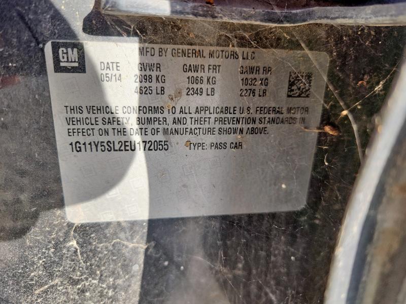 1G11Y5SL2EU172055 - 2014 CHEVROLET IMPALA LS BLACK photo 13