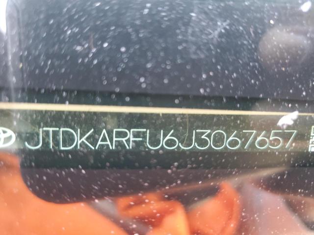 JTDKARFU6J3067657 - 2018 TOYOTA PRIUS Ağ foto 13