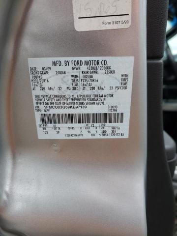 1FMCU03G59KB97139 - 2009 FORD ESCAPE XLT SILVER photo 13