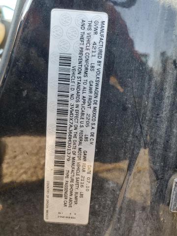 3VWDX7AJ6BM301379 - 2011 VOLKSWAGEN JETTA SE BLACK photo 12