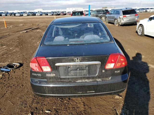 2HGES25741H606885 - 2001 HONDA CIVIC EX BLACK photo 6