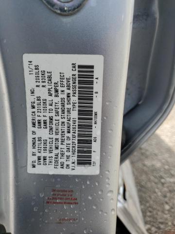 1HGCR2F7XFA062481 - 2015 HONDA ACCORD EX SILVER photo 12