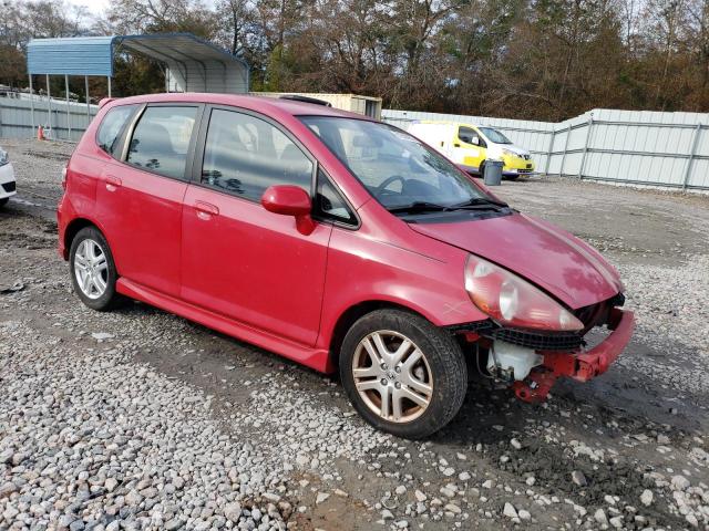 JHMGD38628S029169 - 2008 HONDA FIT SPORT RED photo 4