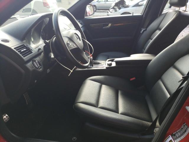 WDDGF81X19F268613 - 2009 MERCEDES-BENZ C 300 4MATIC RED photo 7